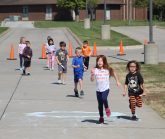 Students Participating in Healthiest State Initiative Walk