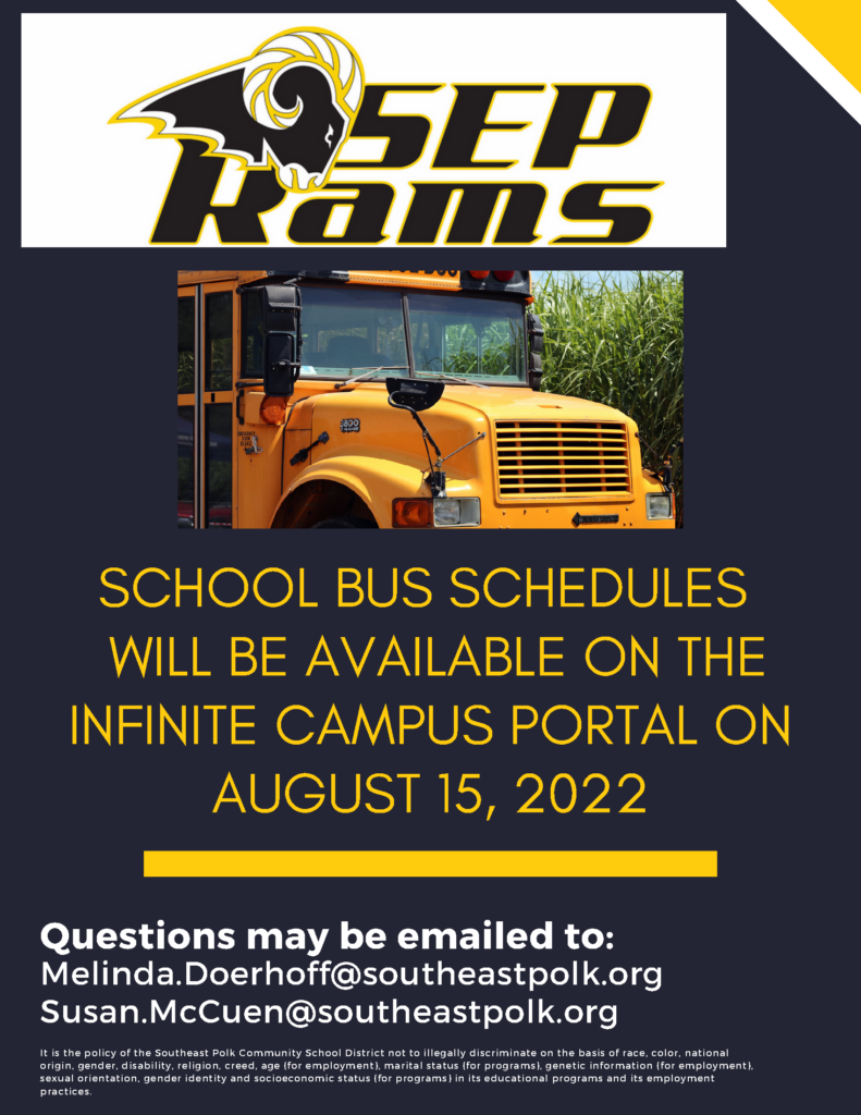 School Bus Information 2022