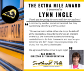 Lynn Ingle Goes the Extra Mile