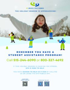 Holiday Reminder Student Assistance Program 
