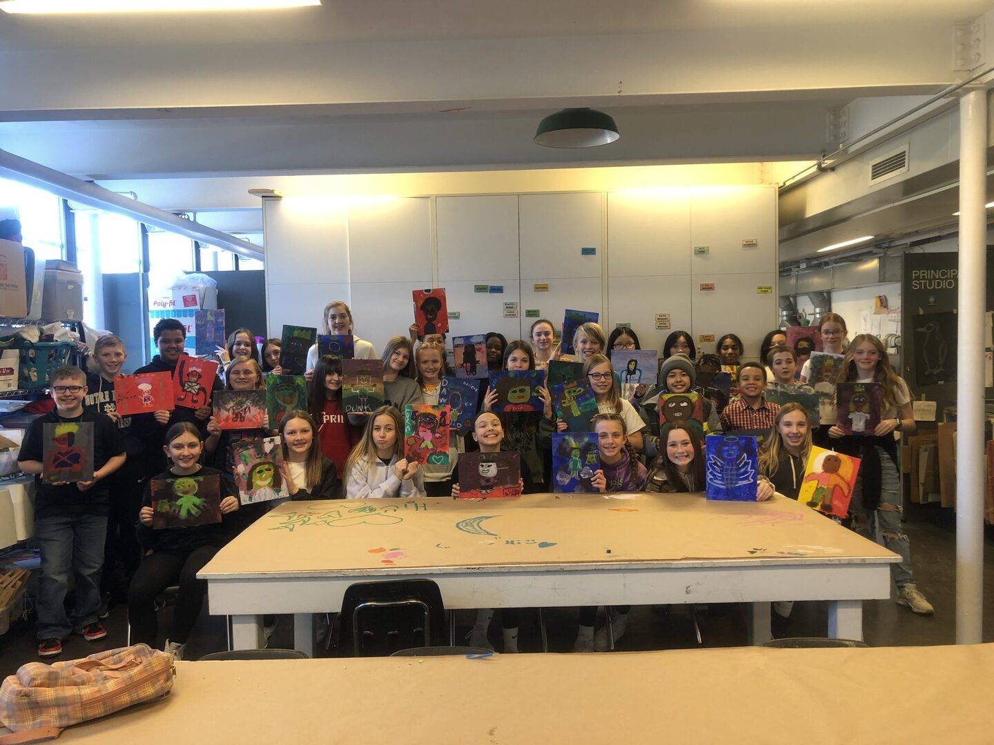 Spring Creek Students Self Portraits