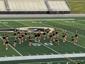 Cheer performs at Black and Gold Night