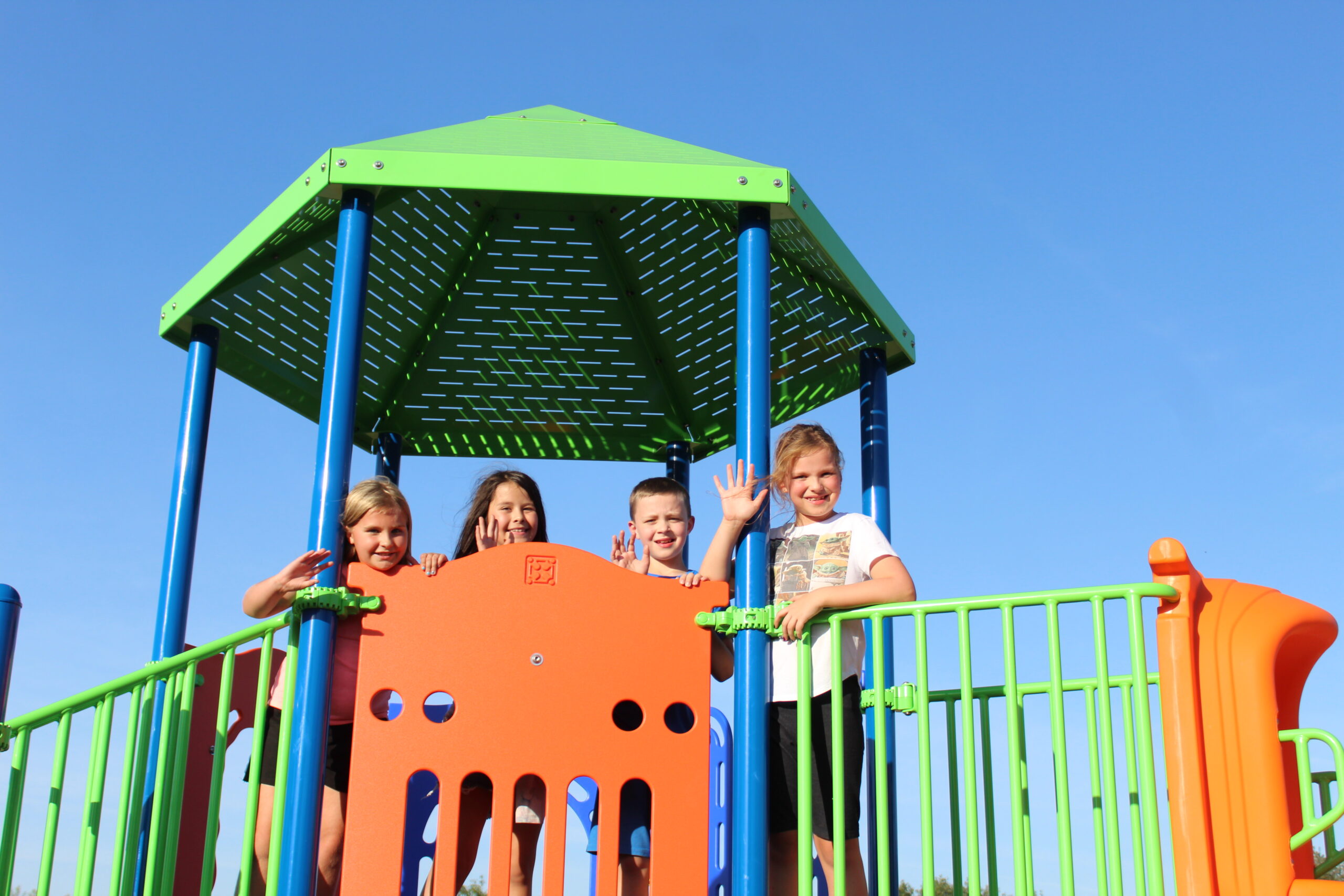 Delaware Students on playground