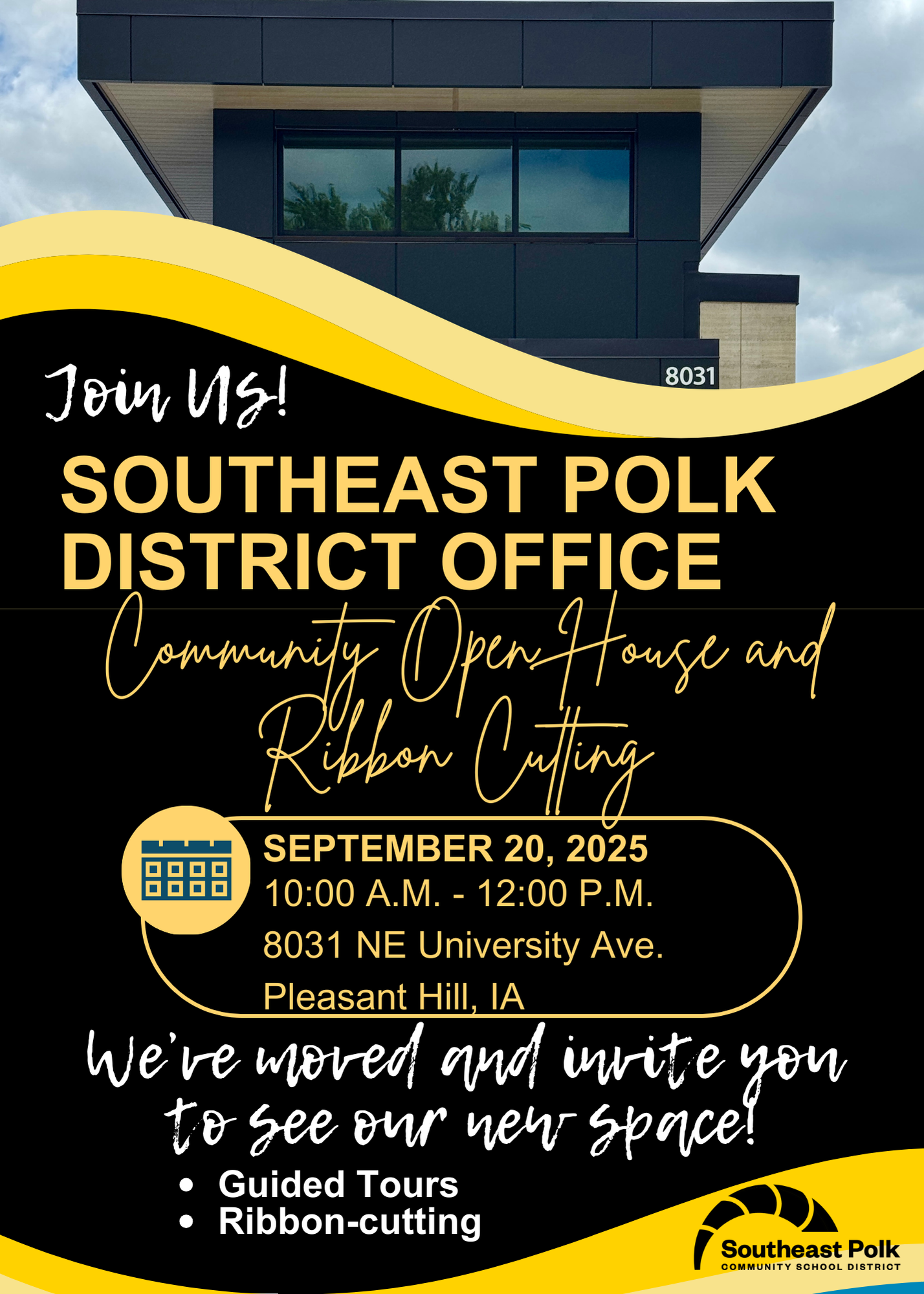 New District Office Community Open House and Ribbon Cutting Invitation