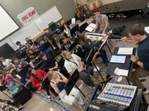 Seussical the Musical Rehearsal The band