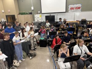 Seussical the Musical Rehearsal the band