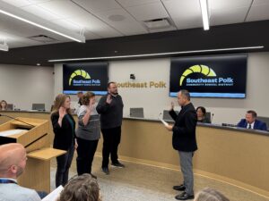 Baccam Swears in Gillon, Dawson and Ernst