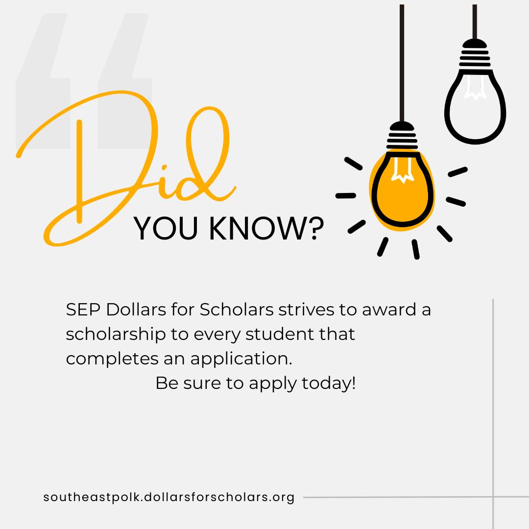 Dollars For Scholars Application Reminder