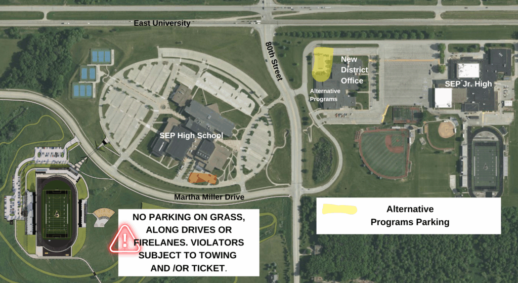 Alternative Programs Parking Map 2025