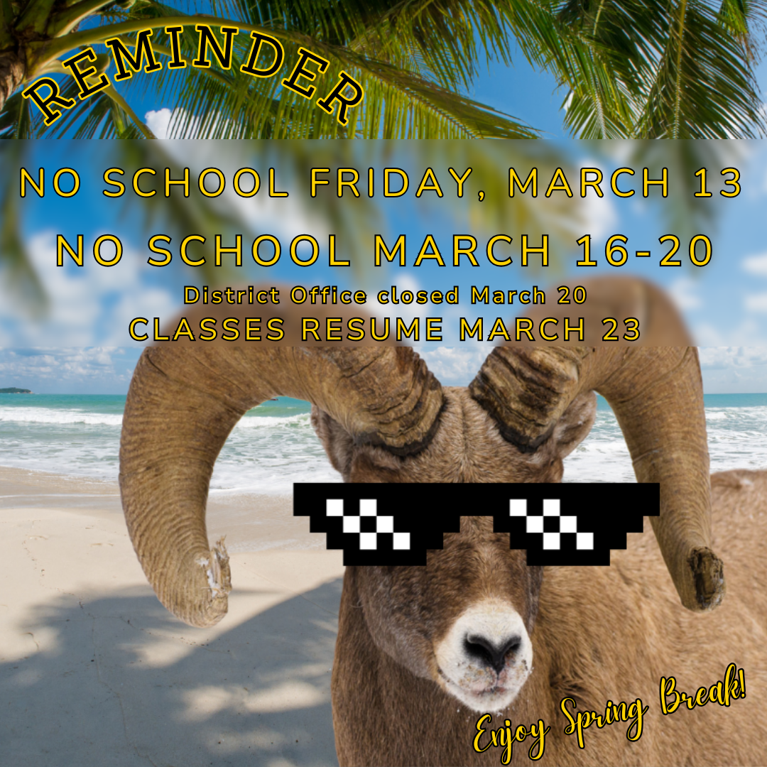 Spring Break March 16-20