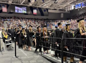 Graduates going on stage (7)