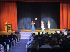 Students modeling at Fashion Show