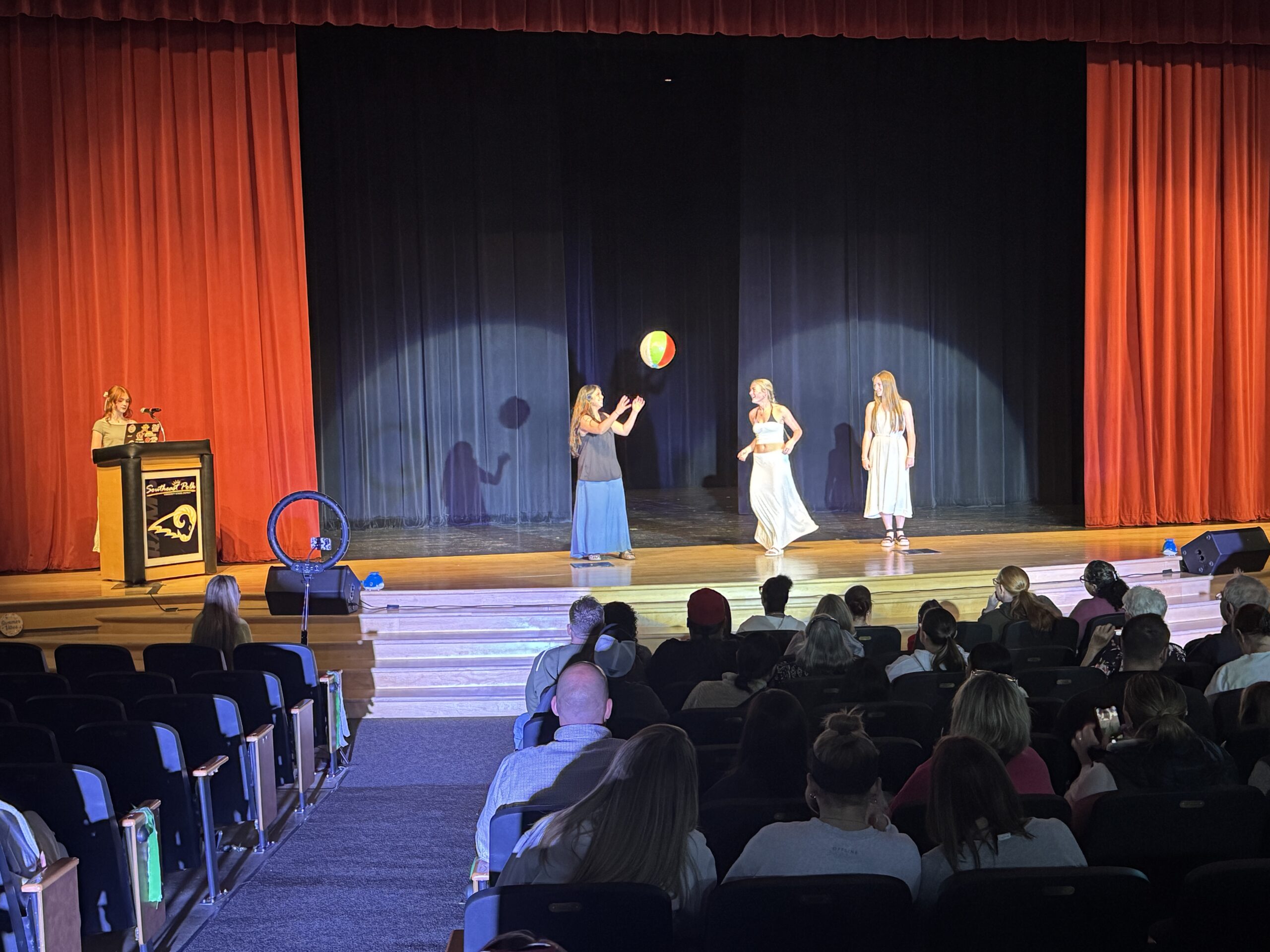 Students modeling at Fashion Show