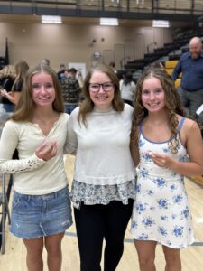 Lacey Beal and daughters at Sophomores/Juniors at Honors Assembly