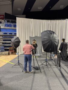 Graduate getting her picture taken at 2026 graduation