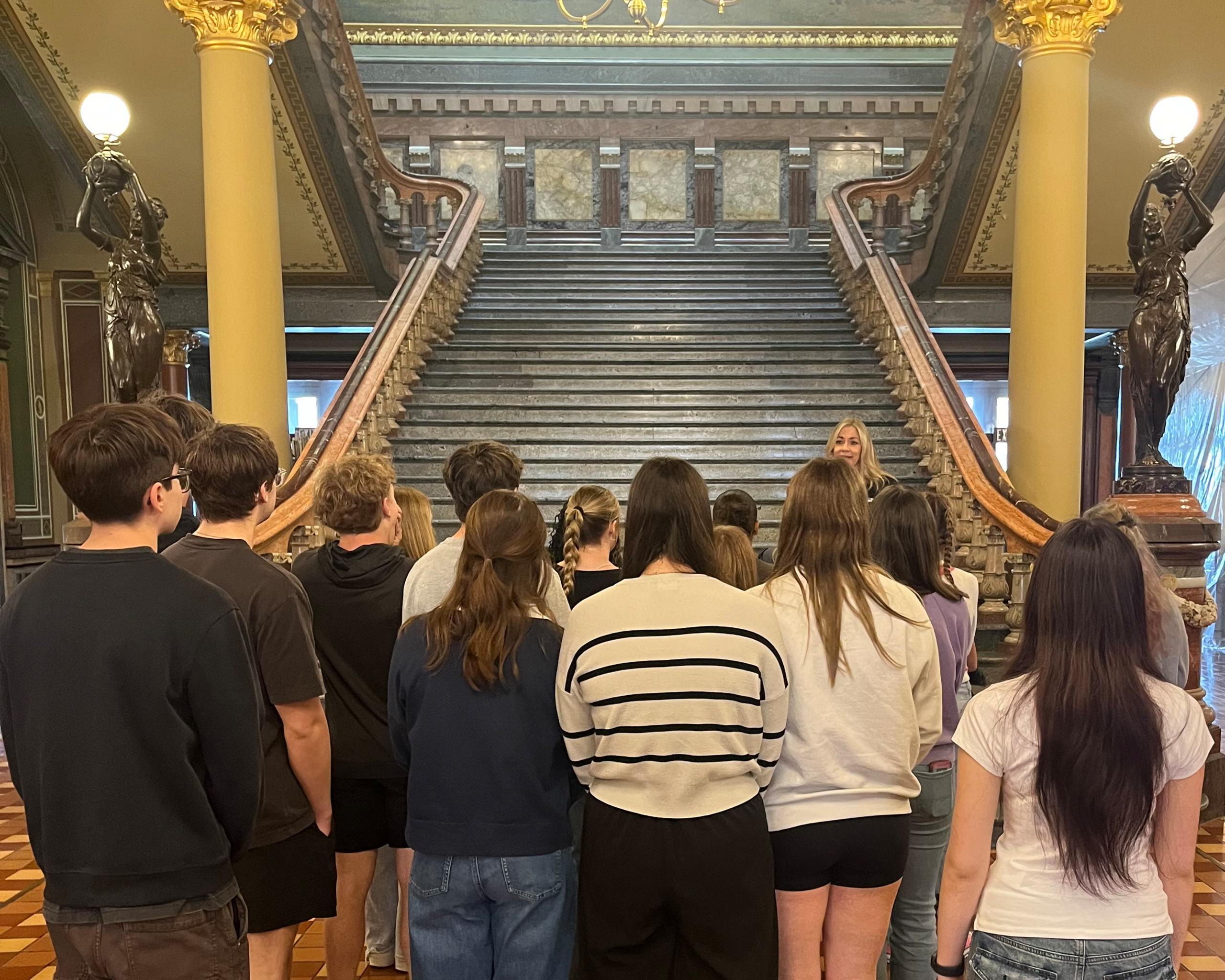 Public and Community Services AP government and politics students at the state capitol