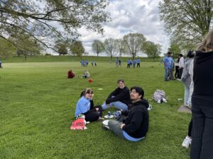 SCIP Students Relaxing after lunch